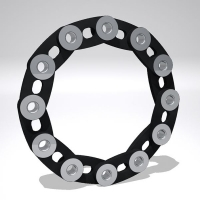 SGF Laschenringkupplung Laschenkupplung Gelenkscheibe Teilkreis 386,4 mm