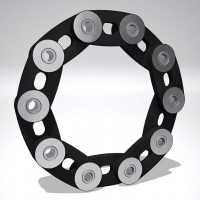 SGF Laschenringkupplung Laschenkupplung Gelenkscheibe Teilkreis 323,6 mm